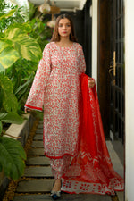 3 Piece Cambric Suit-Printed