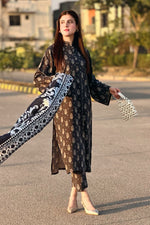 3 Piece Cambric Suit-Printed