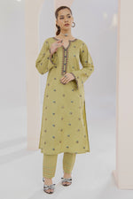 2 Piece Cotton Suit-Embroidered (Pret)