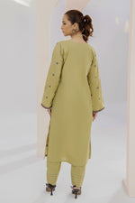 2 Piece Cotton Suit-Embroidered (Pret)