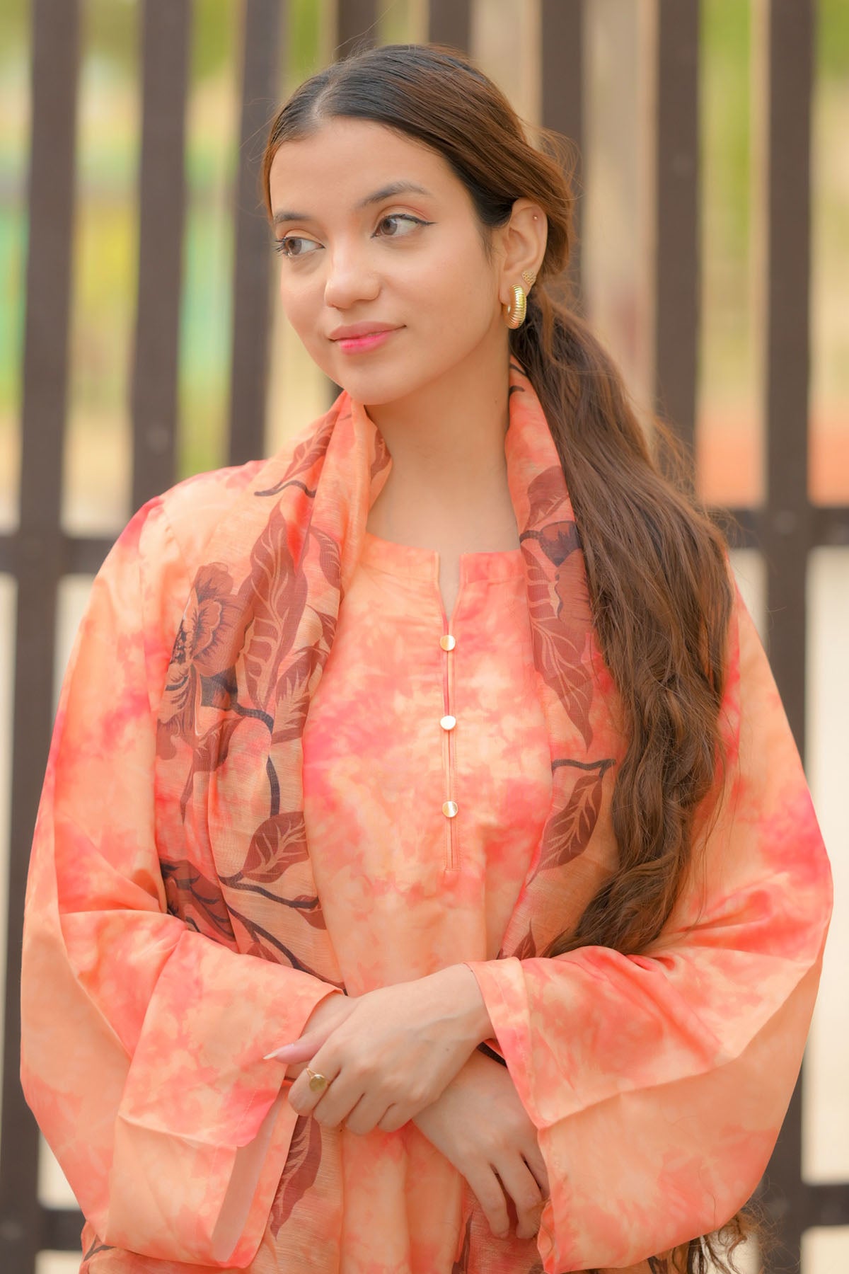 3 Piece Cambric Suit-Printed