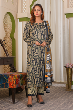 3 Piece Khaddar Suit-Printed