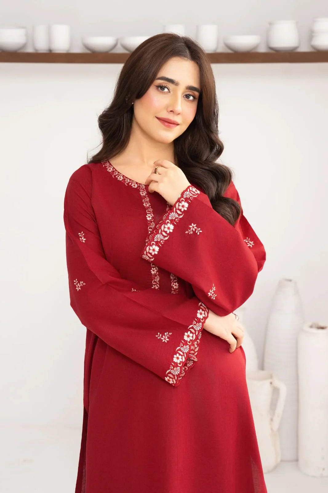 2Piece Lawn Embroidered Dress