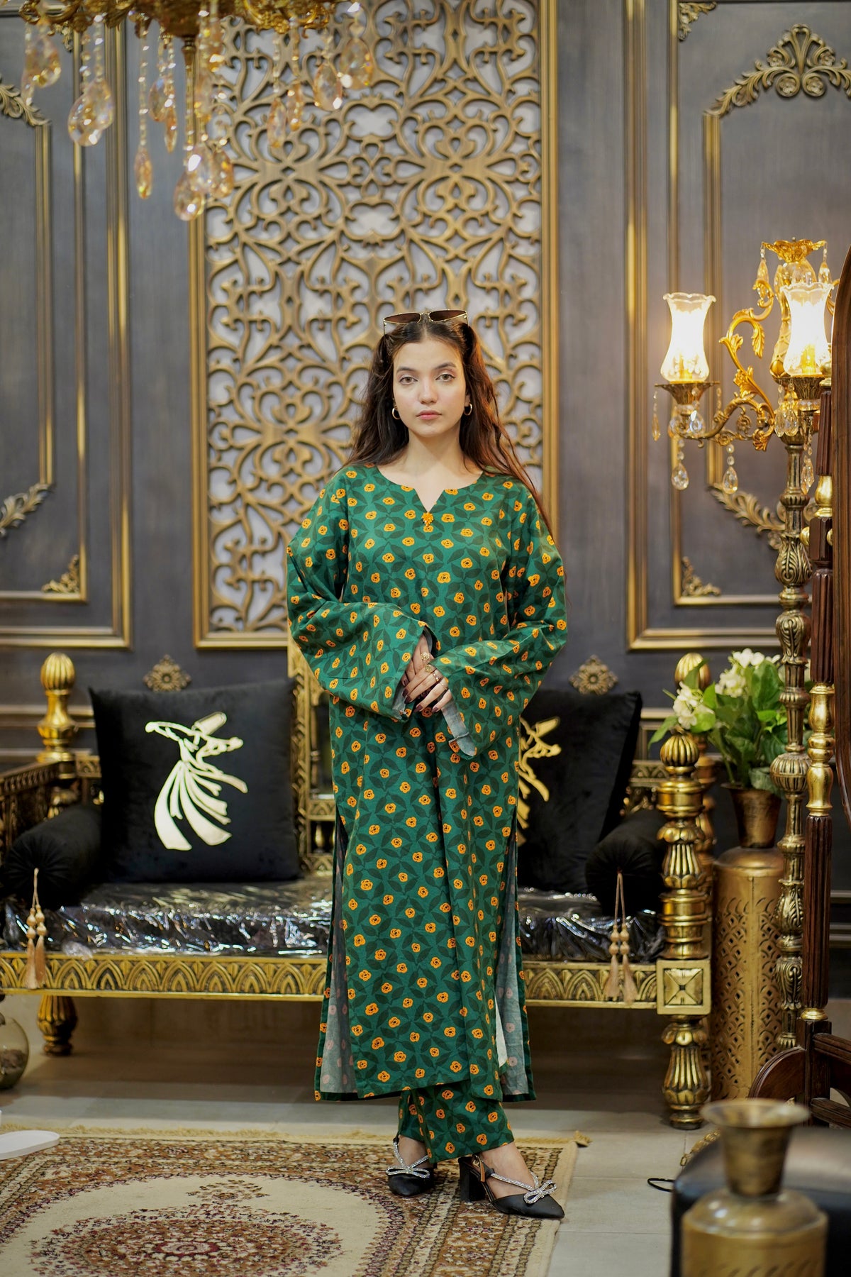 2 Piece Khaddar Suit-Printed