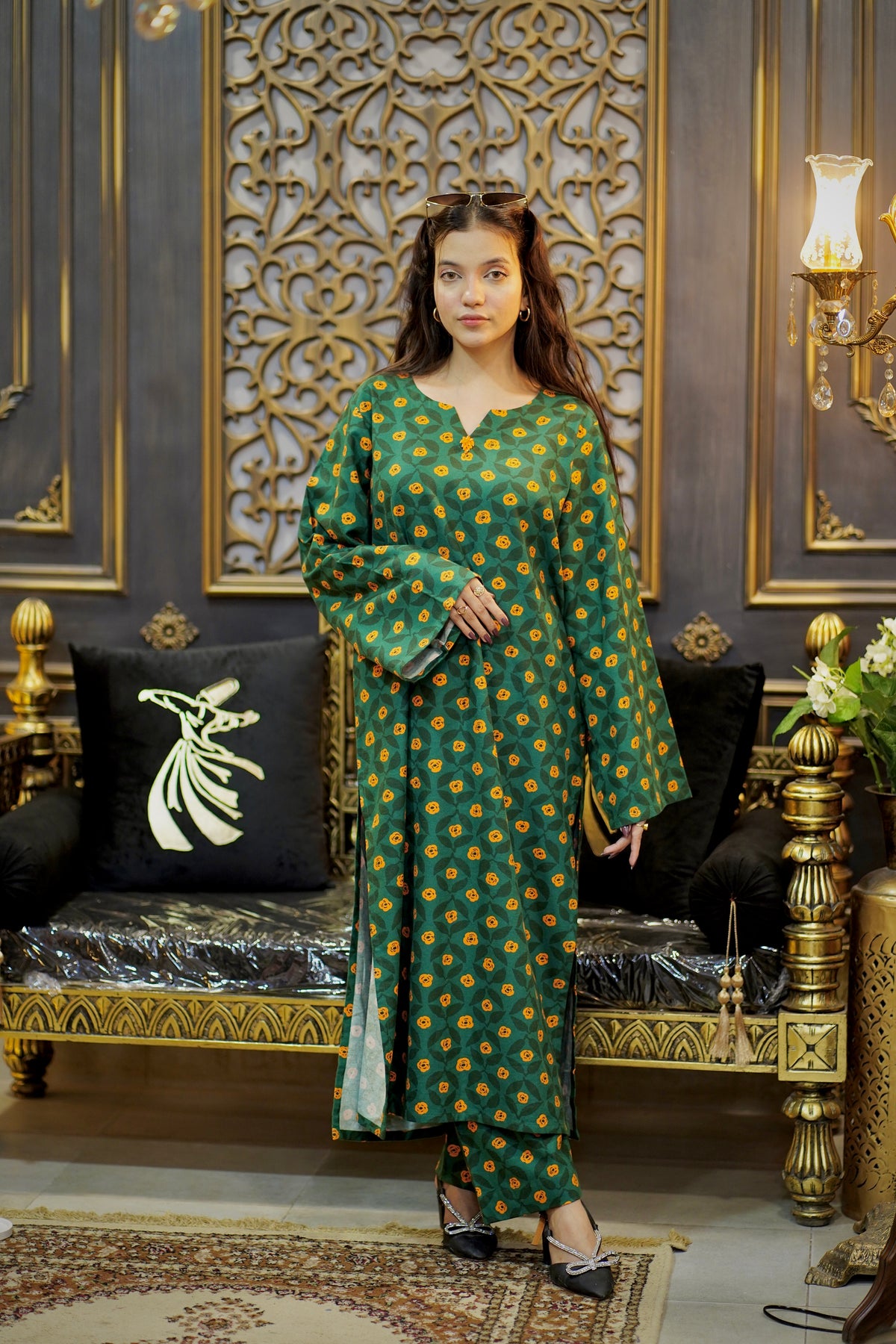 2 Piece Khaddar Suit-Printed