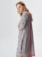 3 Piece Cambric Suit-Printed