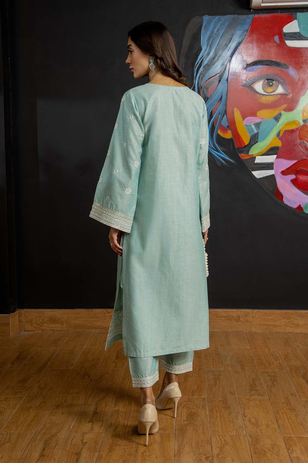 2Pc - Embroidered Zarri Lawn Dress