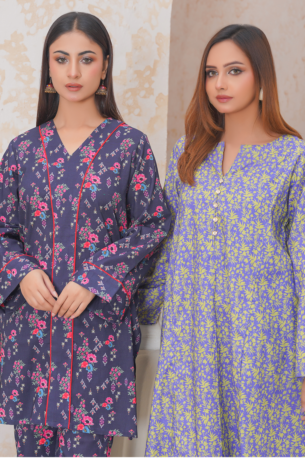 2 Piece Khaddar Suit-Printed
