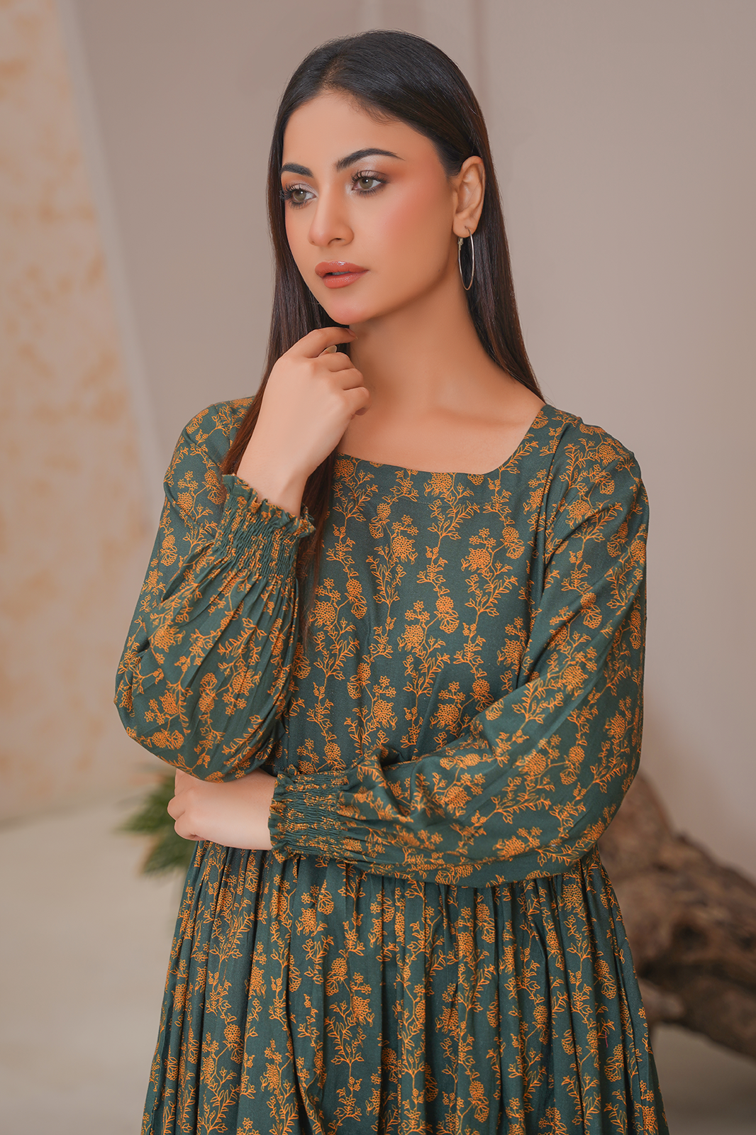 2 Piece Khaddar Suit-Printed