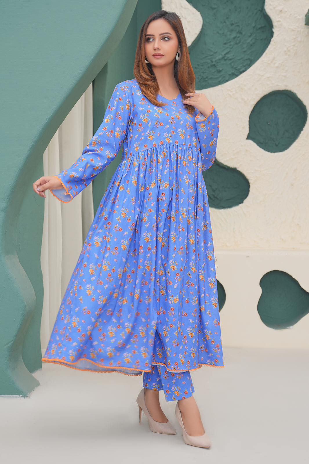 2 Piece Khaddar Suit-Printed