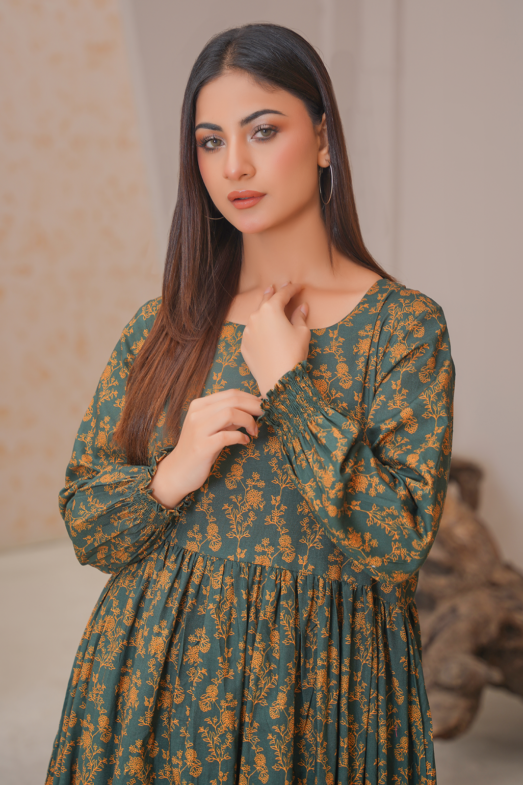 2 Piece Khaddar Suit-Printed