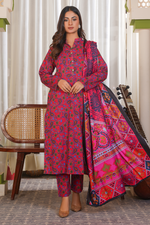 3 Piece Khaddar Suit-Printed