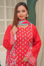 3 Piece Khaddar Suit-Printed