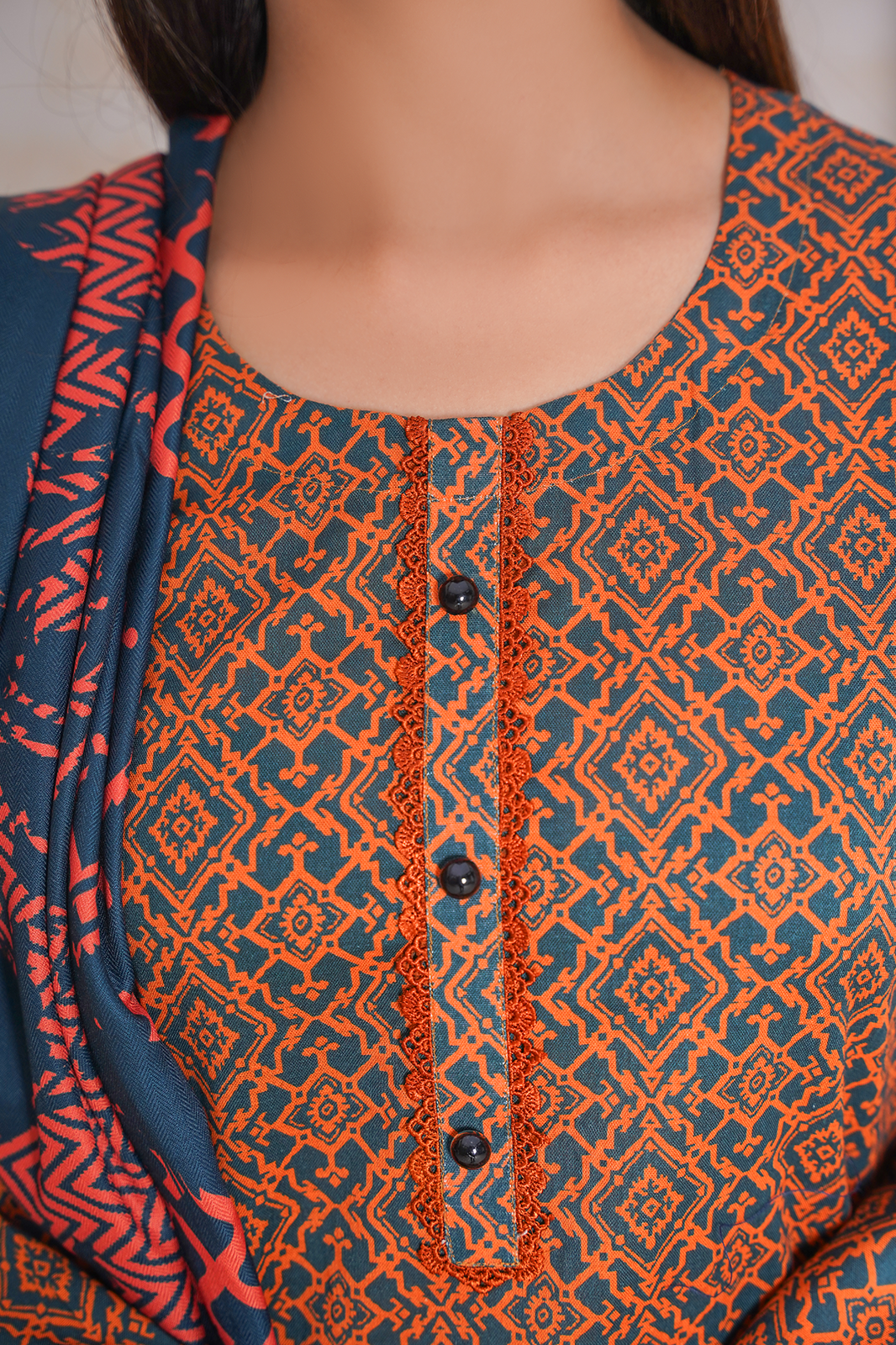3 Piece Khaddar Suit-Printed