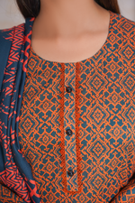 3 Piece Khaddar Suit-Printed