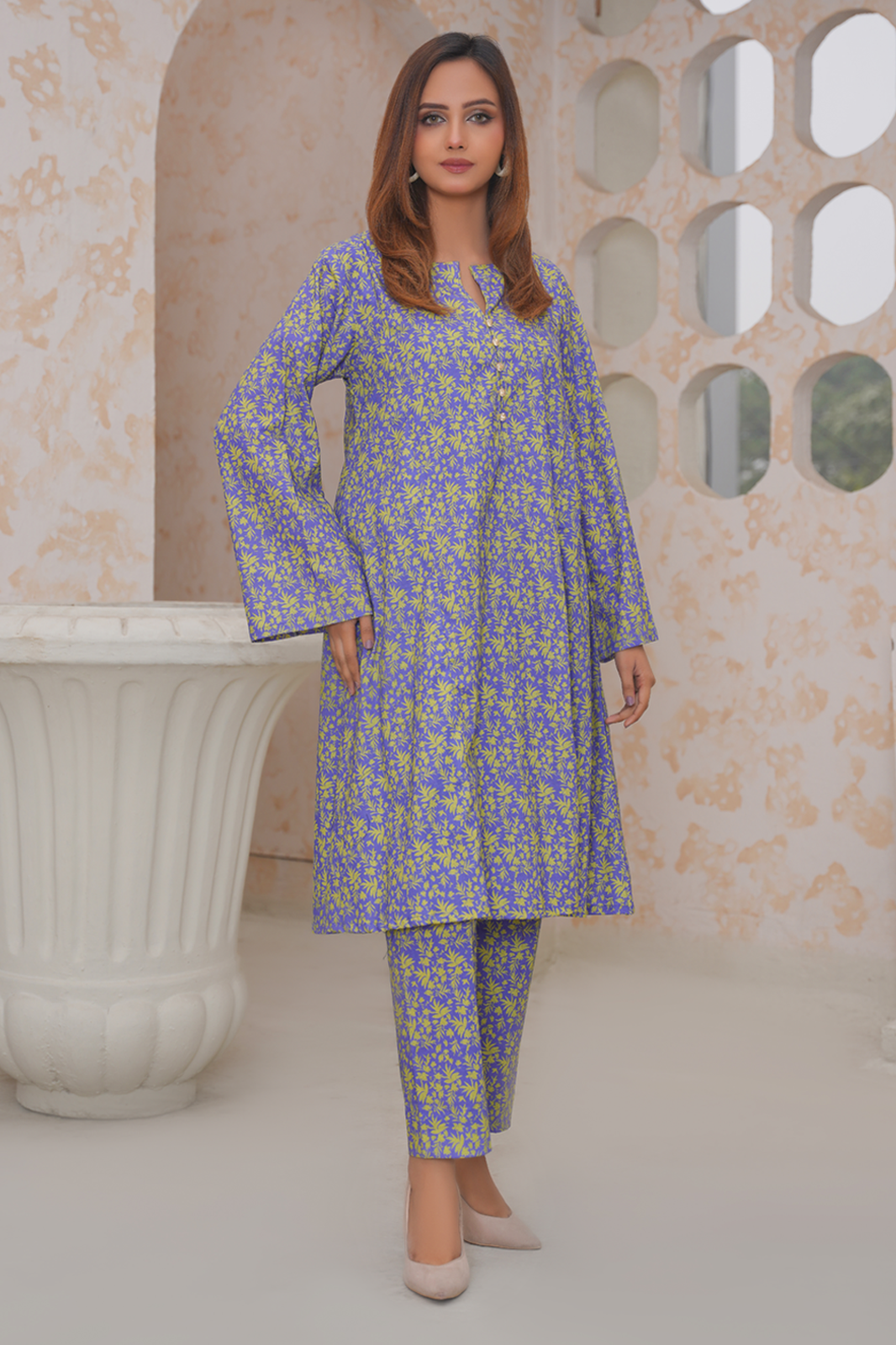 2 Piece Khaddar Suit-Printed