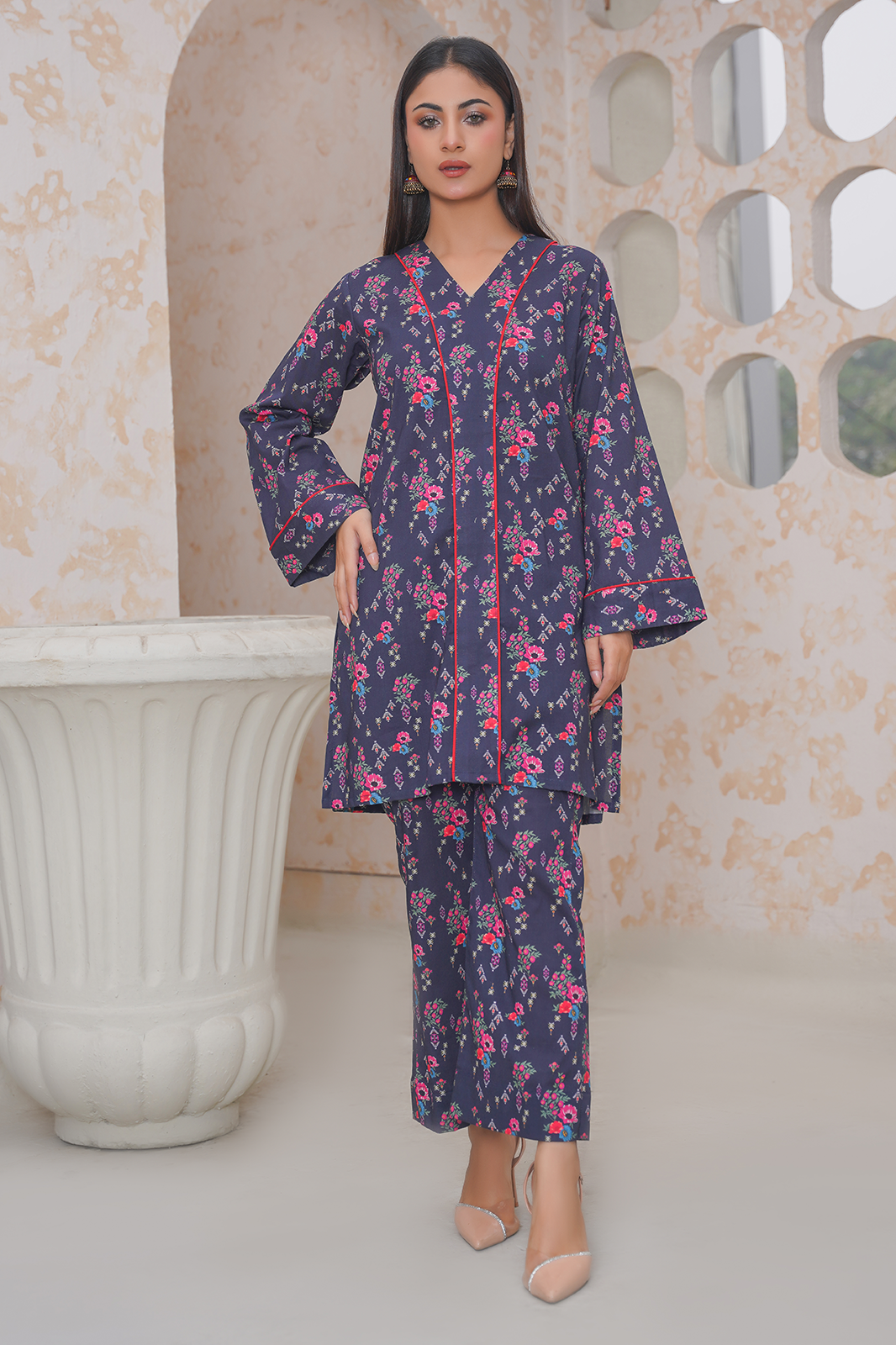 2 Piece Khaddar Suit-Printed