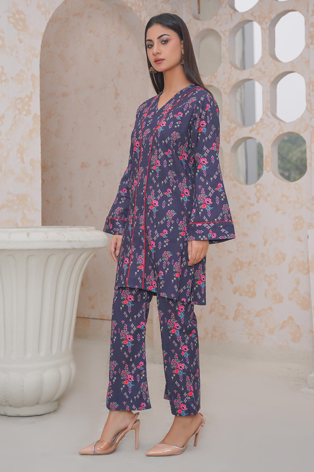2 Piece Khaddar Suit-Printed